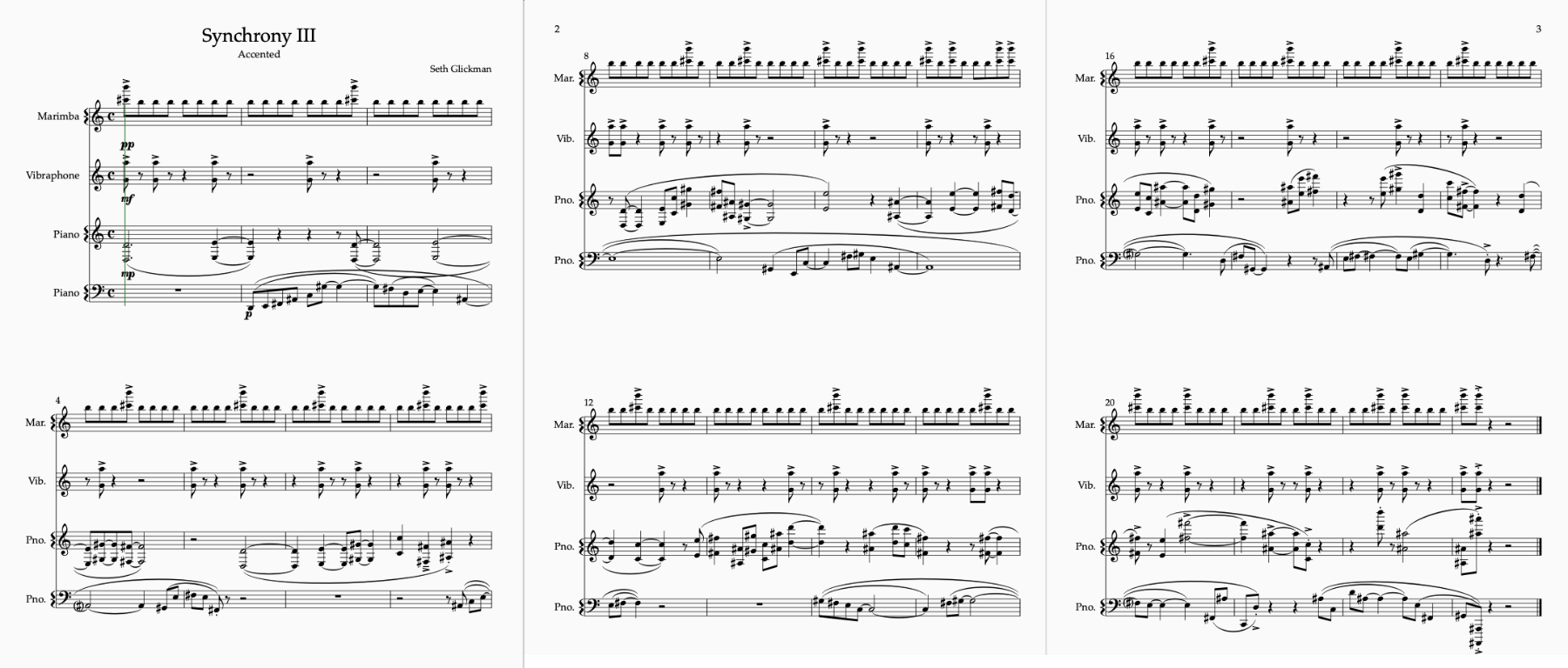 Accented Synchrony